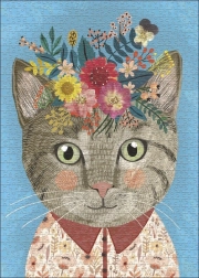 Puzzle HEYE Floral Friends : Belle petite chatte 1000 pièces