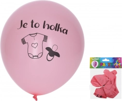 Ballons gonflables 30 cm – lot de 5 pcs, C’est une fille