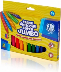 Crayons de cire Astra Super Jumbo 12 pcs