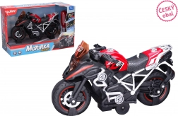 Moto rouge à visser avec effets