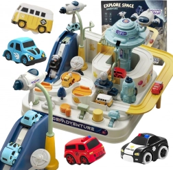 Woopie piste interactive de petites voitures – aventure spatiale