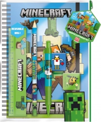 Set scolaire Minecraft A5 dans un étui pratique