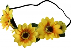 Bandeau avec des fleurs jaunes