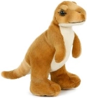 Dinosaure en peluche brun 20 cm