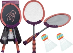 Set de 2 raquettes de badminton 2 volants Badminton Rose