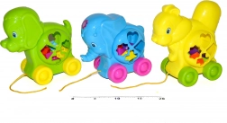 Jeu didactique à tirer avec formes – petit animal 18 cm