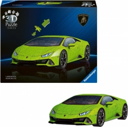 Puzzle 3D RAVENSBURGER Iconics : Lamborghini Huracán Evo, vert, 108 pièces
