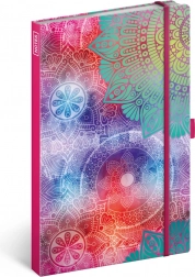 Carnet ligné mandala A5, 172 pages, 100 g/m²