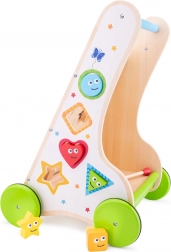 Chariot de marche en bois multifonctionnel pour enfants