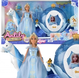 Woopie princesse des glaces Lily avec carrosse magique et accessoires
