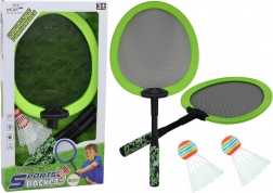 Set de 2 raquettes de badminton avec 2 volants – vert