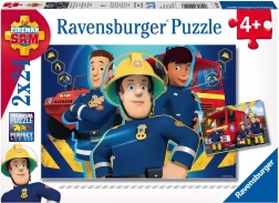Puzzle Ravensburger Sam le pompier 2×24 pièces