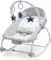 Transat balancelle multifonction pour bébé BABY MIX étoiles, vert
