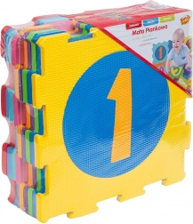 Tapis en mousse colorée avec chiffres