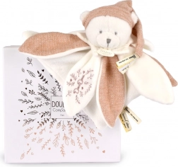 Ensemble cadeau Ourson en peluche avec bonnet 25 cm rose