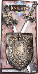 Set enfant bouclier et deux épées 60 cm