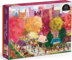Puzzle Automne au marché de la ville 1000 pièces Galison
