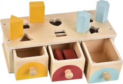 Tri de formes en bois avec tiroirs 2Kids Toys