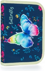 Trousse scolaire avec 2 rabats Papillon