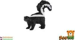 Figurine de moufette rayée Zooted 5 cm - 1 pièce