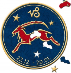 Curiosi puzzle rond Zodiaque – Capricorne, 33 pièces