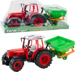 Tracteur pour enfants avec semoir – ensemble rouge pour jeu de ferme