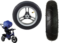 Roue arrière en plastique avec pneu en caoutchouc gonflable pour PRO600