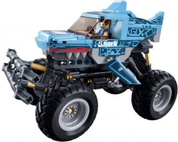 Sluban Power Bricks Tout-terrain à remontoir Requin Bleu