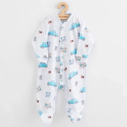 Pyjama combinaison bébé New Baby Classic II avec petites voitures, taille 62 (3–6 mois)