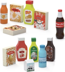 Viga Ensemble de Friandises et Boissons en Bois 12 Aliments