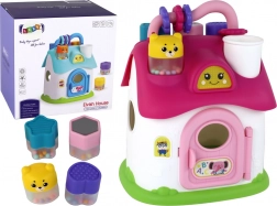 Petite maison rose interactive trieuse pour enfants