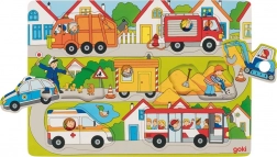 GOKI puzzle en bois - Sur la route