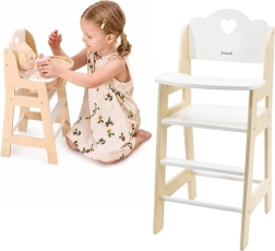 Chaise haute en bois Viga PolarB pour poupées