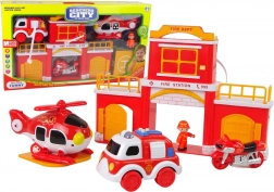 Caserne de pompiers avec effets sonores