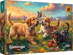 Puzzle Trefl Flamingo : Chiots joueurs 400 pièces