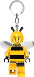 Porte-clés lumineux LEGO minifigurine fille bourdon