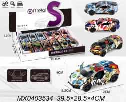 voiture miniature en métal CRAZY avec moteur à rétrofriction