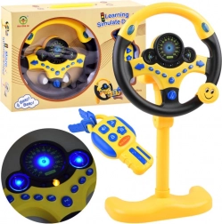 Volant interactif pour enfants sur pied avec télécommande et clés