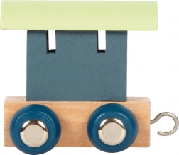Wagonnet en bois Small Foot pour train polaire de l’alphabet - bleu