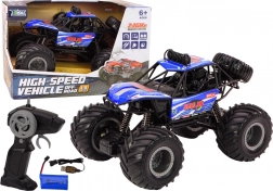 Voiture tout-terrain RC 1:8 amortisseurs bleus