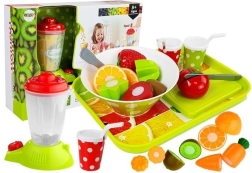 Ensemble de fruits et légumes pour enfants avec mixeur et plateau