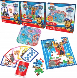 Pat’ Patrouille 3‑en‑1 : jeu de société pop-up, cartes jumbo et puzzle 24 pièces