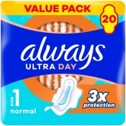 Always Ultra Day Normal serviettes hygiéniques avec ailes, 20 pcs