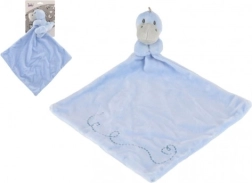Doudou en peluche dinosaure bleu 24 × 24 cm
