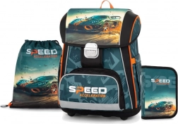 Ensemble scolaire Premium avec motif de voiture de course