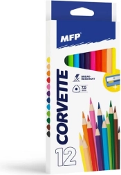 Crayons MFP triangulaires 12 pcs avec taille-crayon