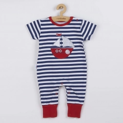 Combinaison d’été en coton pour garçon NEW BABY Marine