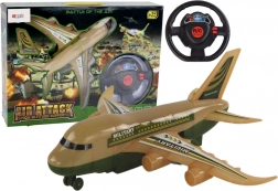 Avion militaire RC télécommandé avec camouflage et lumières