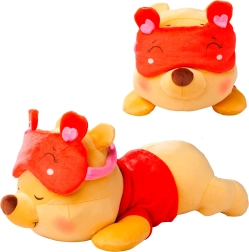 ours en peluche WINNIE L’OURSON Snuglets 40 cm avec masque de sommeil