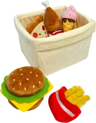 Magic Baby collation rapide dans un panier – ensemble de jouets en peluche